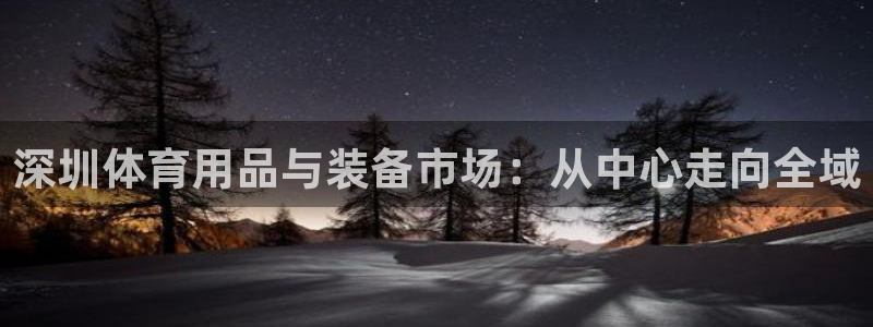 意昂3：深圳体育用品与装备市场：从中心走向全域